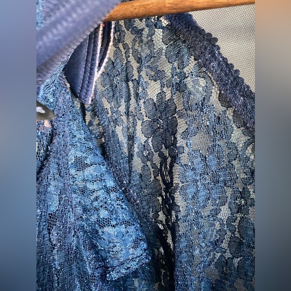 Vintage Dawn Joy Fashion - Navy Blue Lace dress - Picture 16 of 16